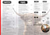 create bifold trifold food menu flyer and price menu flyer for restaurant or spa