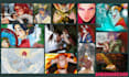 craft your character art, illustrations for digital printing