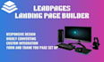 design landing page using leadpages, unbounce or oxygen