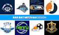 design custom bar or bat mitzvah logo and invitation