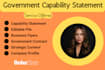 design effective business capability statement government capability statement