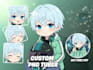 design a custom png tuber model for streaming in anime or chibi style