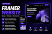 design redesign framer website or convert figma to framer website design