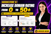 increase domain rating DR 50 ahrefs with dofollow backlinks