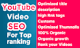 boost your youtube video SEO for higher rankings and views