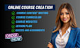create online course content, elearning course, course creation, lesson plan