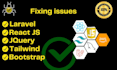 fix website issues add new features and redesign laravel website
