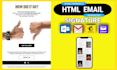 create HTML clickable email signature