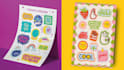 design a creative eye catching personalized sticker sheet