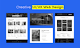 do modern website design using figma UI UX or landing page figma UI UX design