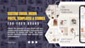 design fb, insta, youtube advertising post, banner, templates and ad carousels