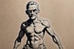 draw a custom portrait in linocut style