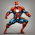 drawing custom superhero character in action