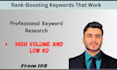 do SEO keyword research with semrush and ahrefs