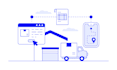 design trendy outline infographics