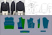 do fashion design flat sketch 2d 3d sewing pattern and logo