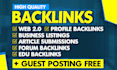 do monthly off page SEO backlinks link building service for google ranking