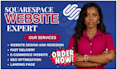 do squarespace website development, build squarespace design or redesign