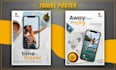 design a beautiful travel poster or flyer in 10 hours