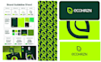do business logo design with branding kit and brand identity kit