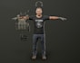 3d modeling, stylized 3d character model retarget for ue4 5, 3d skinning,texture