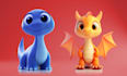 model cute 3d character modeling, mascot, animal, 3d cartoon character