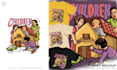 create illustration in cute style children for t shirt merchandise