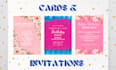 design birthday party and wedding invitations
