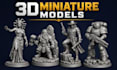 sculpt 3d miniature model warhammer 40k dnd tabletop 3d figurine for 3d printing