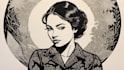 create a portrait print linocut
