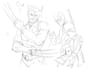 make a quick sketch of your character design
