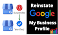 reinstate and fix suspended google my business
