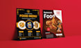 create restaurant flyer, fast food price list in 24 hours