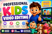 kids video editing professionally