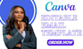 design, redesign canva editable newsletter for your company with canva pro