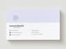 give you a purple business card canva template