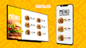 diseño profesional de menús impresos y digitales