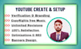 create and setup youtube channel