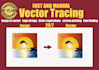 recreate logo, vector tracing, line art, cleanup vectorize image to file ai svg