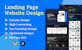 do wordpress landing page design to elevate your website