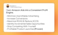 be your amazon fba ads consultant, amazon PPC campaign VA
