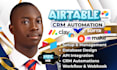 setup airtable CRM workflow, airtable database, airtable n8n automation expert