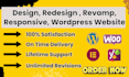 design, redesign, revamp, wordpress website, fix, troubleshooting, optimization
