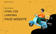 design modern html landing page