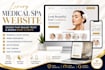 design a luxury medical spa website for botox, aesthetics and wellness clinics
