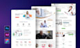 do figma website design and website UI UX in figma, PSD, xd