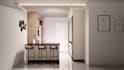 design realistic 3d kitchen interior 3d design with layout , rendering