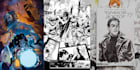 draw comic book cover, anime, manga cover art, nsfw cover, splash page
