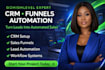 do gohighlevel website design, ghl landing page sales funnel, ghl automation
