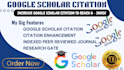 increase your google scholar citation, journal research gate h index